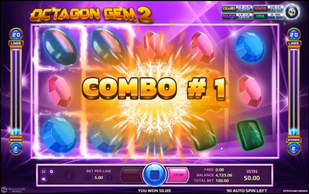 Octagon Gem 2 - combo